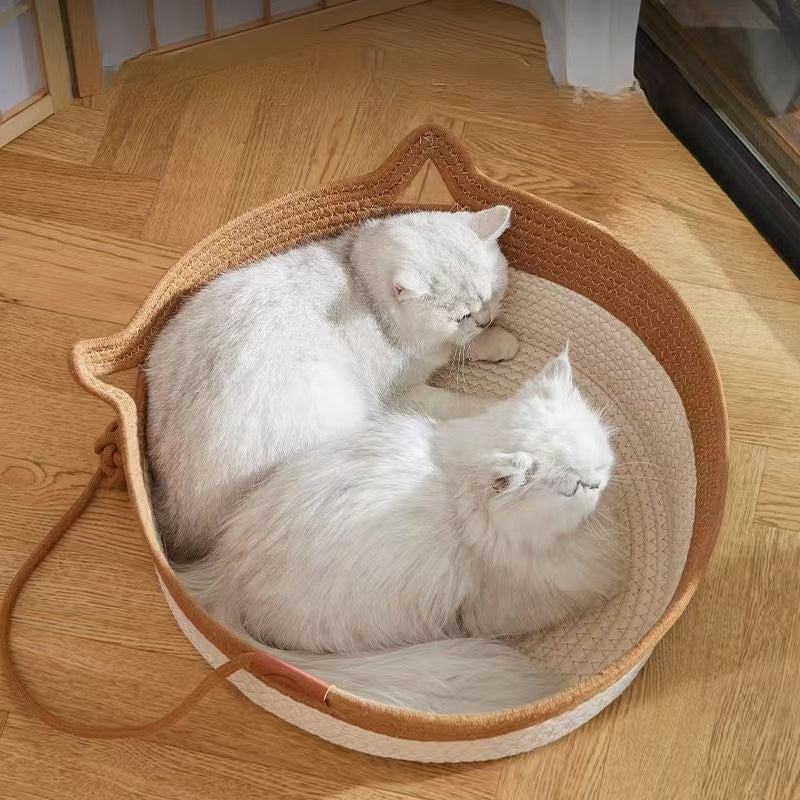 panier chat osier douillet posilloucats