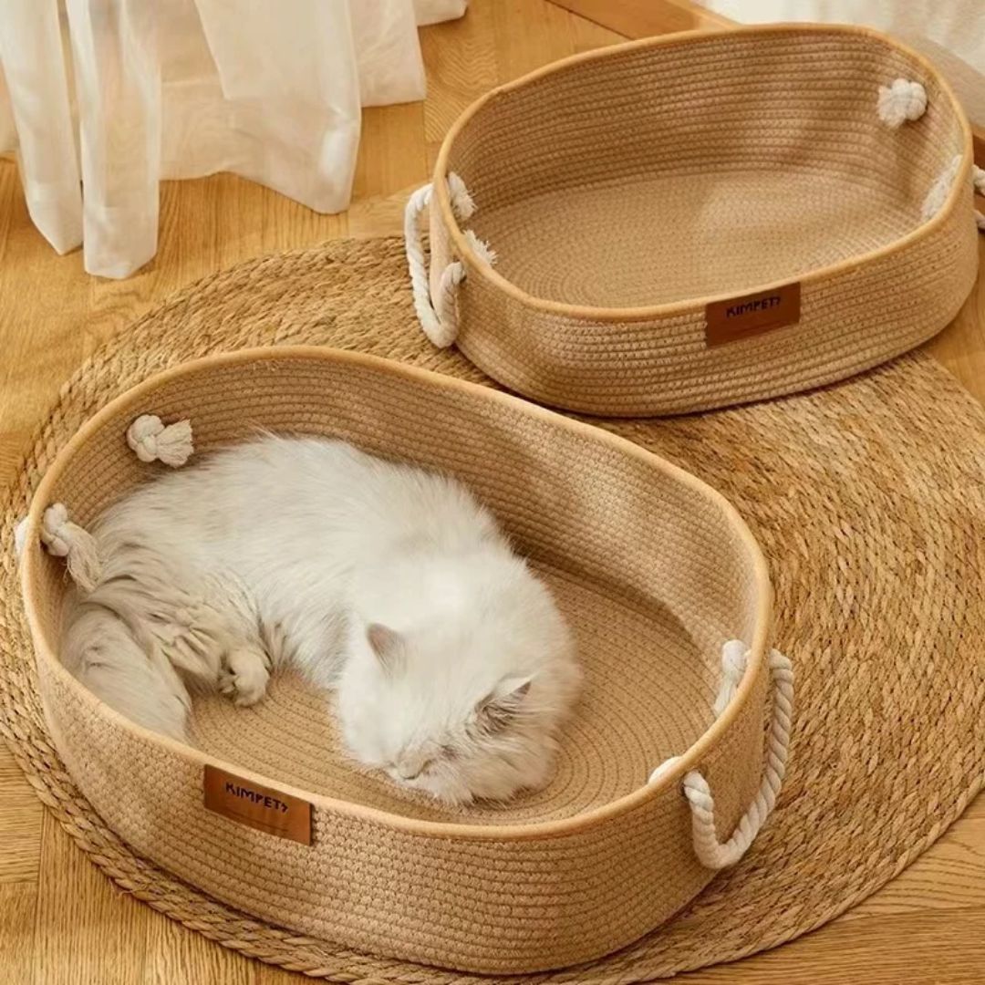panier en osier pour chat confort purucats