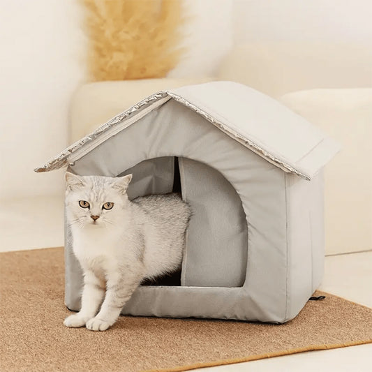 chat panier gris optimal impermeable pamoucat 