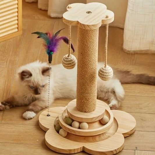griffoir chat boule suspendu