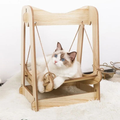 hamac pour chat beige halancats