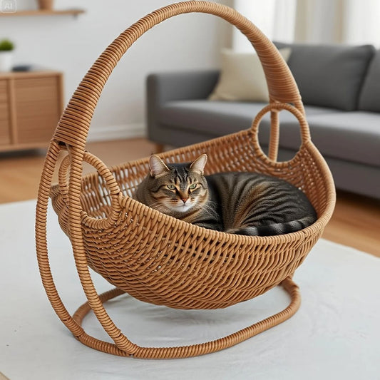 hamac pour chat rotin hosiercats