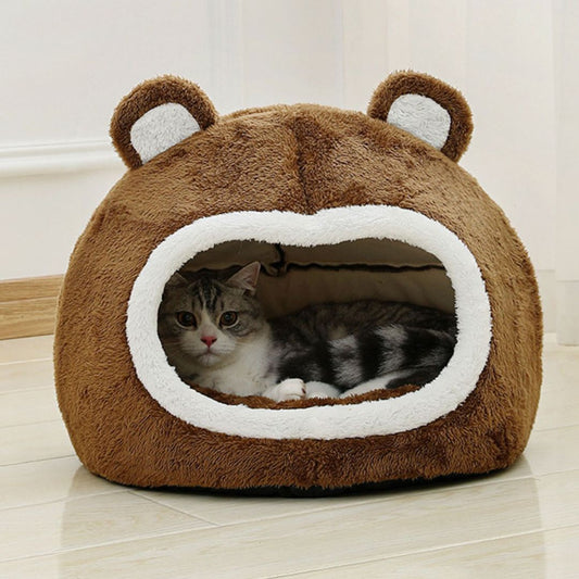 panier pour chat marron ours nounoucat